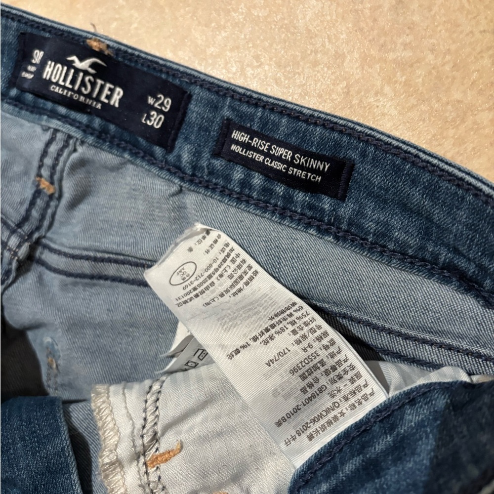 5/$25 Hollister Distressed Jeans - Picture 5 of 8